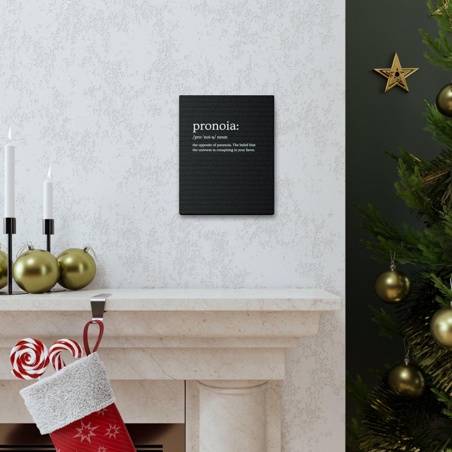 Pronoia - definition Canvas Gallery Wraps