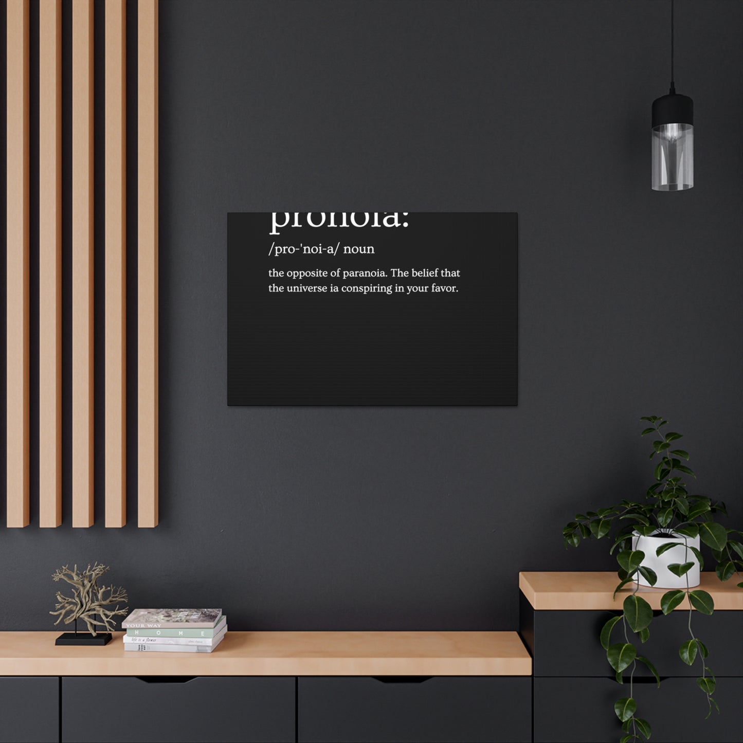 Pronoia - definition Canvas Gallery Wraps