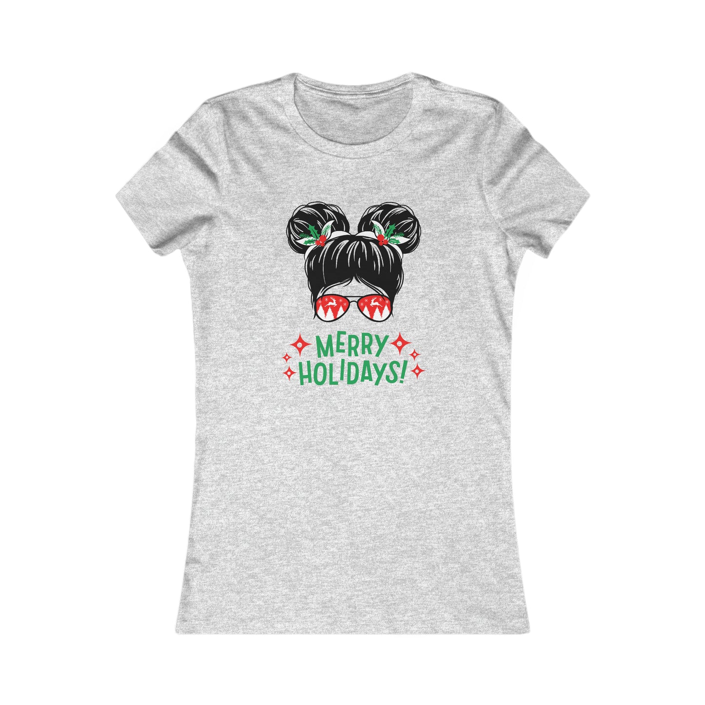 Merry Holidays Space Buns Women's Favorite Tee