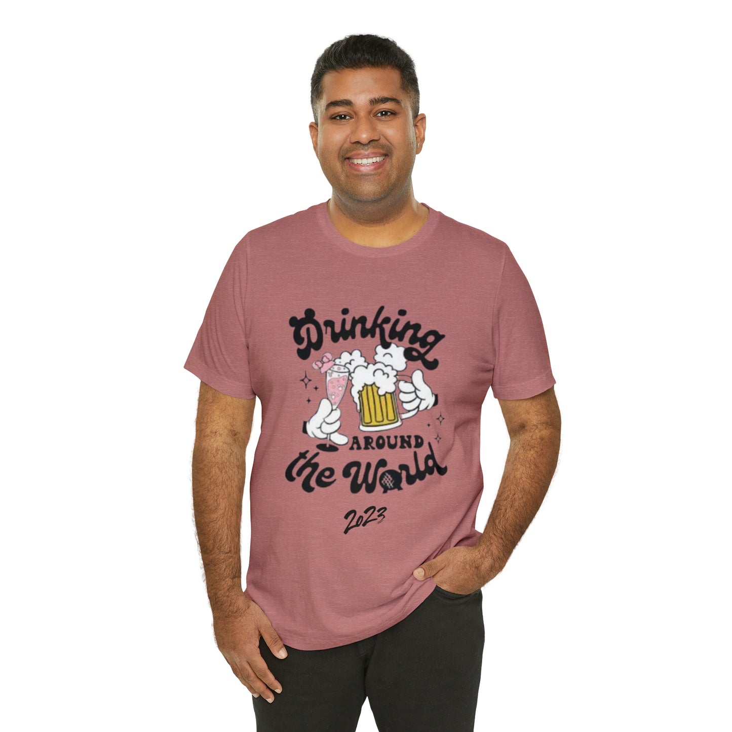 Epcot Drinking Around the World Unisex Jersey Short Sleeve Tee