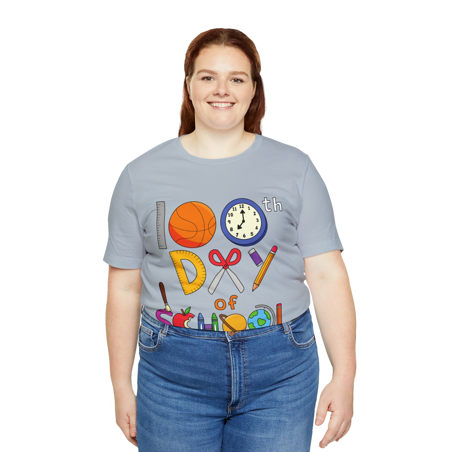100th Day of School Teacher T- Shirt - Unisex Jersey Short Sleeve Tee