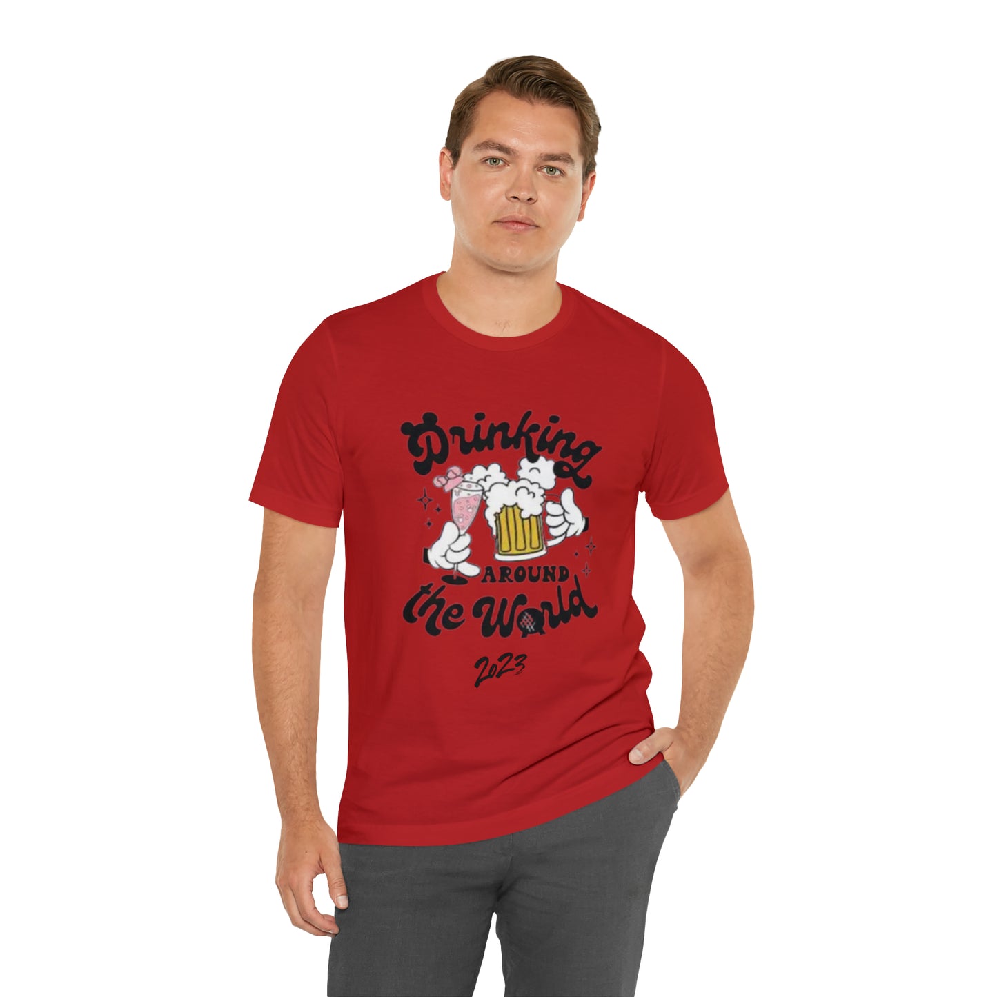 Epcot Drinking Around the World Unisex Jersey Short Sleeve Tee