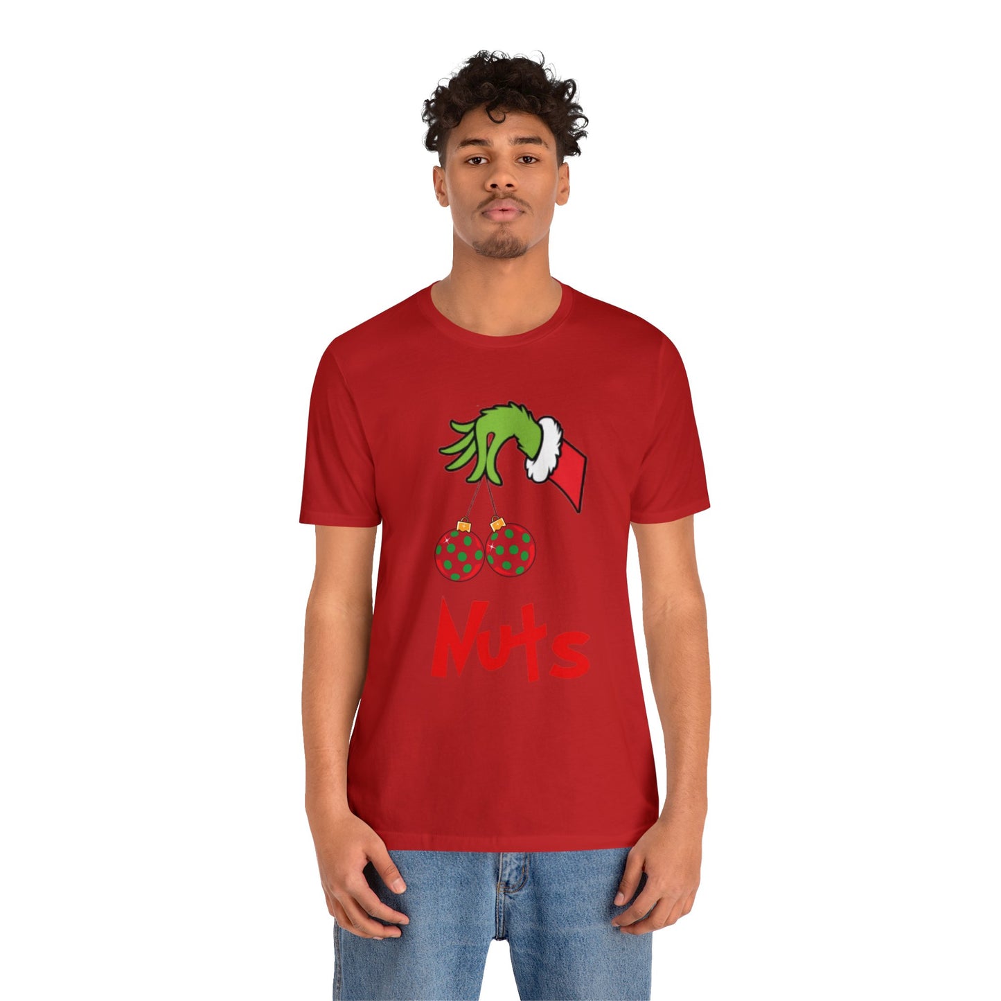 Grinch Couples Tshirt (Nuts) Unisex Jersey Short Sleeve Tee