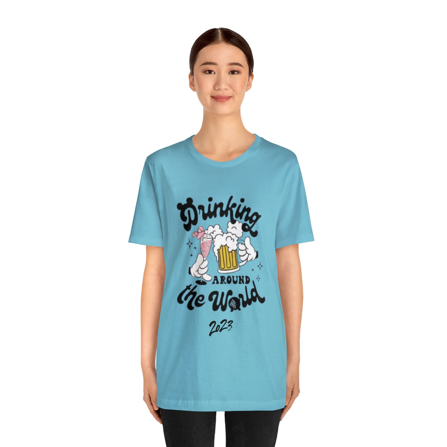 Epcot Drinking Around the World Unisex Jersey Short Sleeve Tee