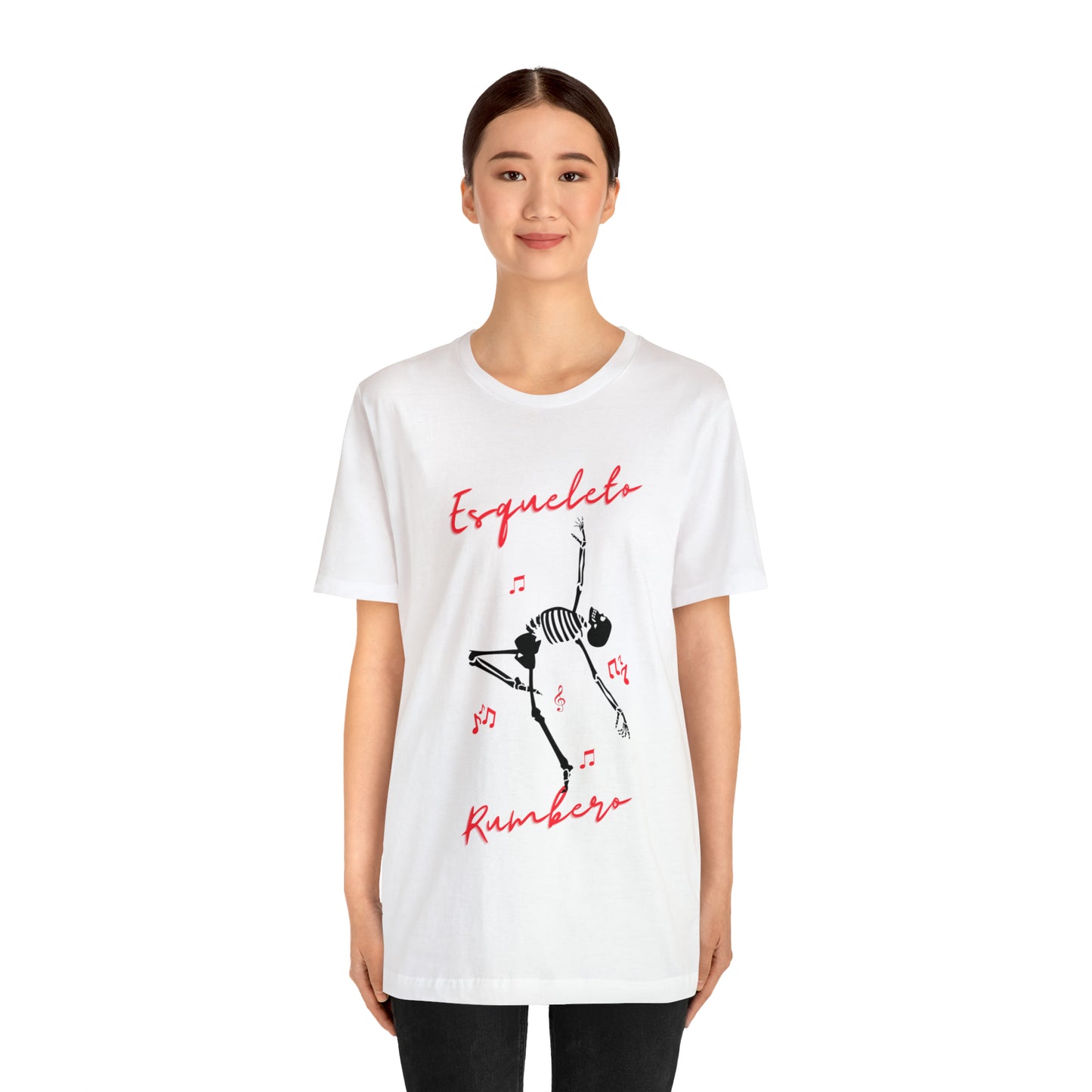 Esqueleto Rumbero Unisex Jersey Short Sleeve Tee