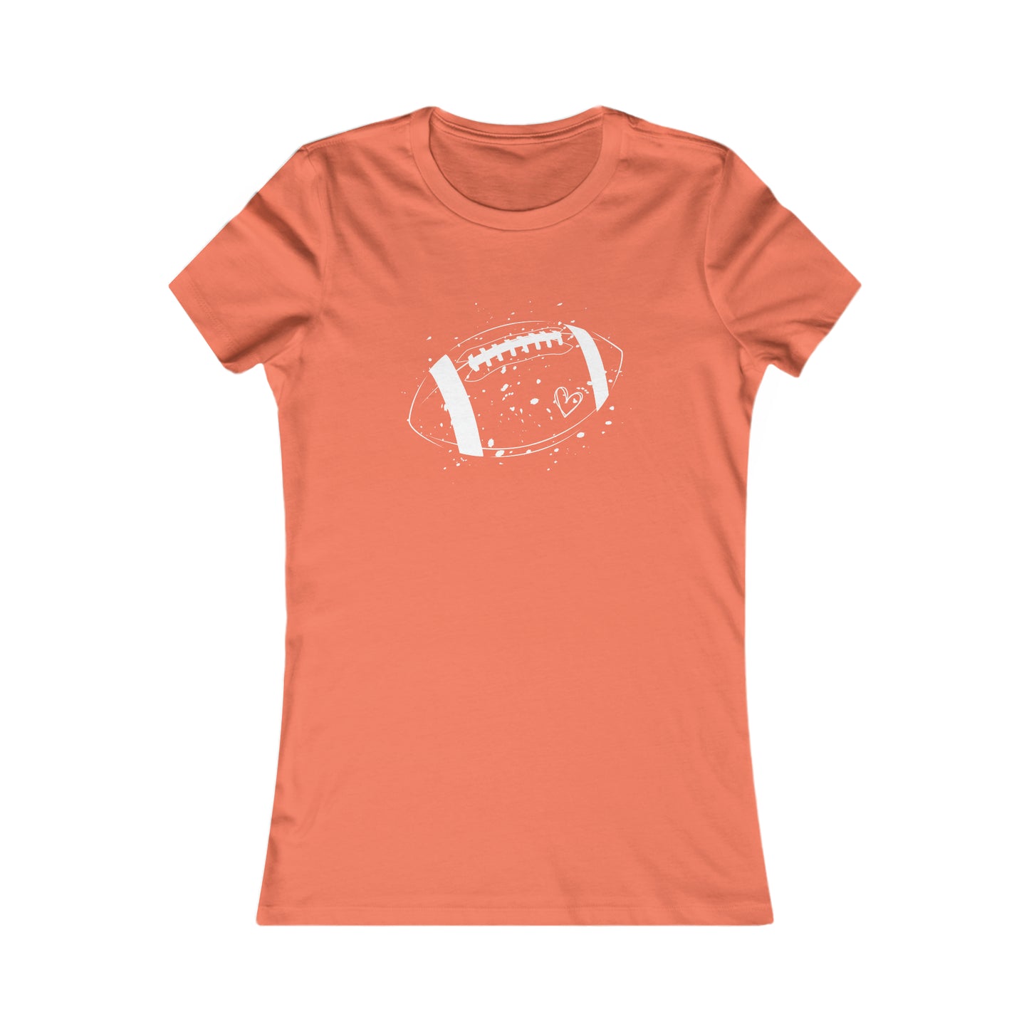Football White Design Women's Favorite Tee