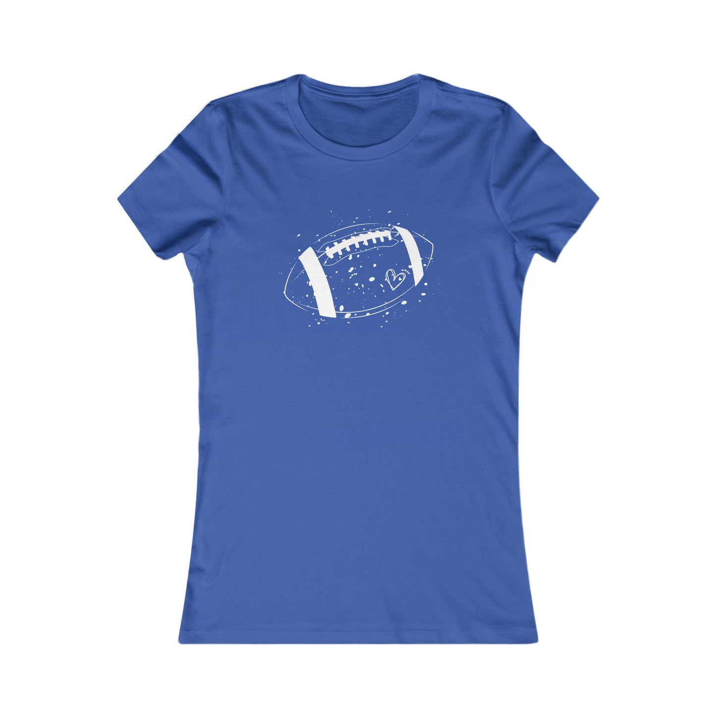 Football White Design Women's Favorite Tee