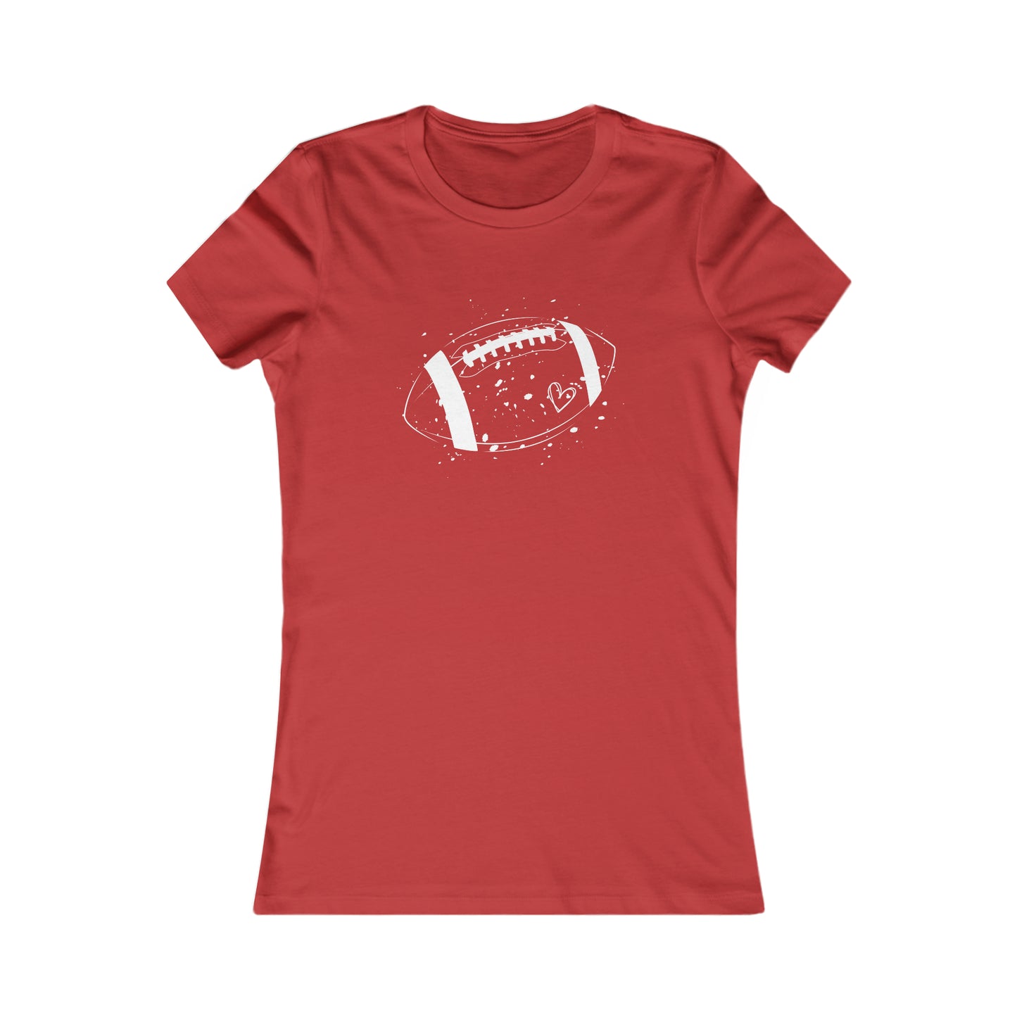 Football White Design Women's Favorite Tee