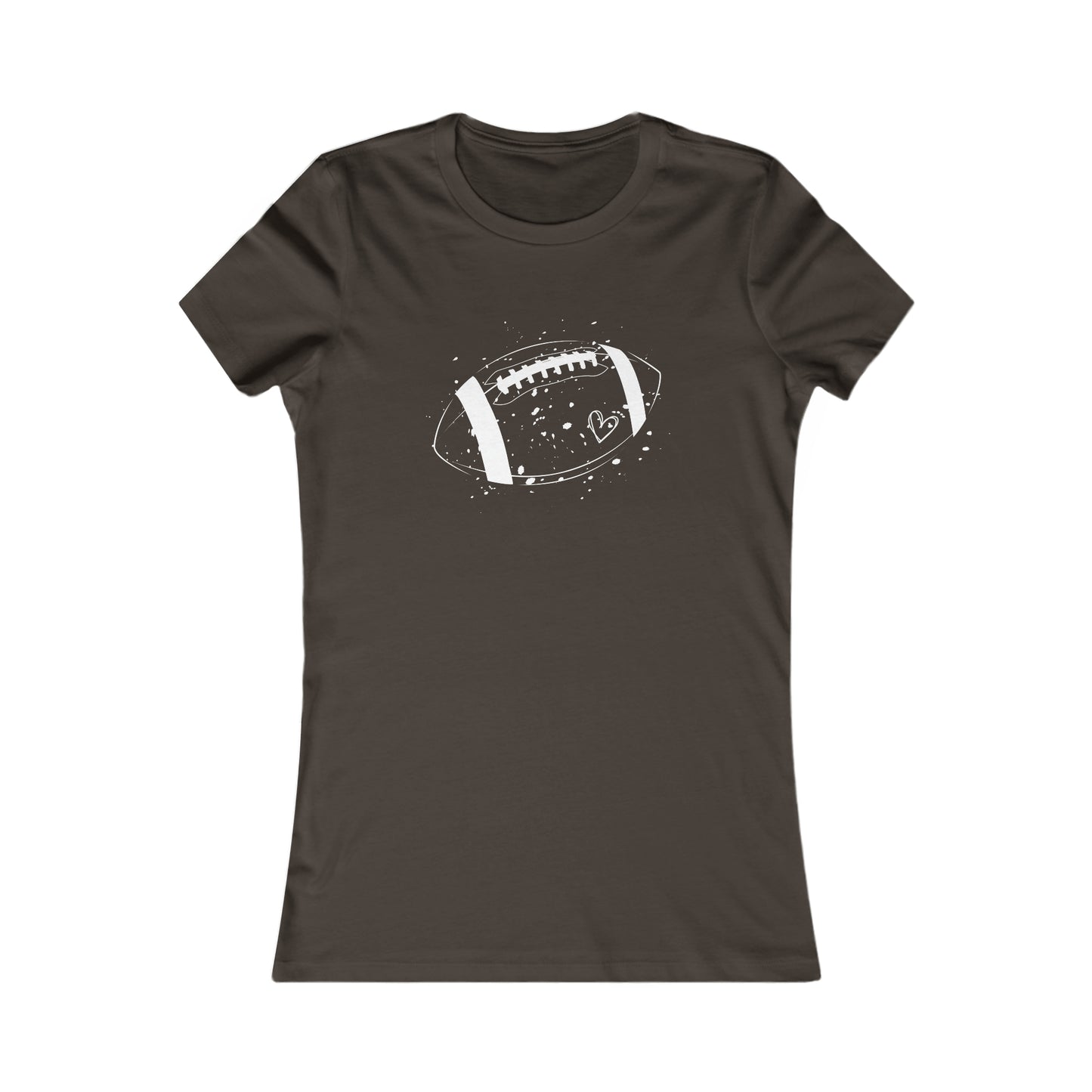 Football White Design Women's Favorite Tee