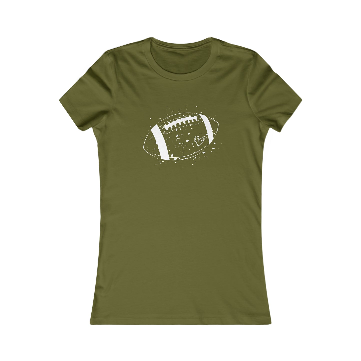 Football White Design Women's Favorite Tee