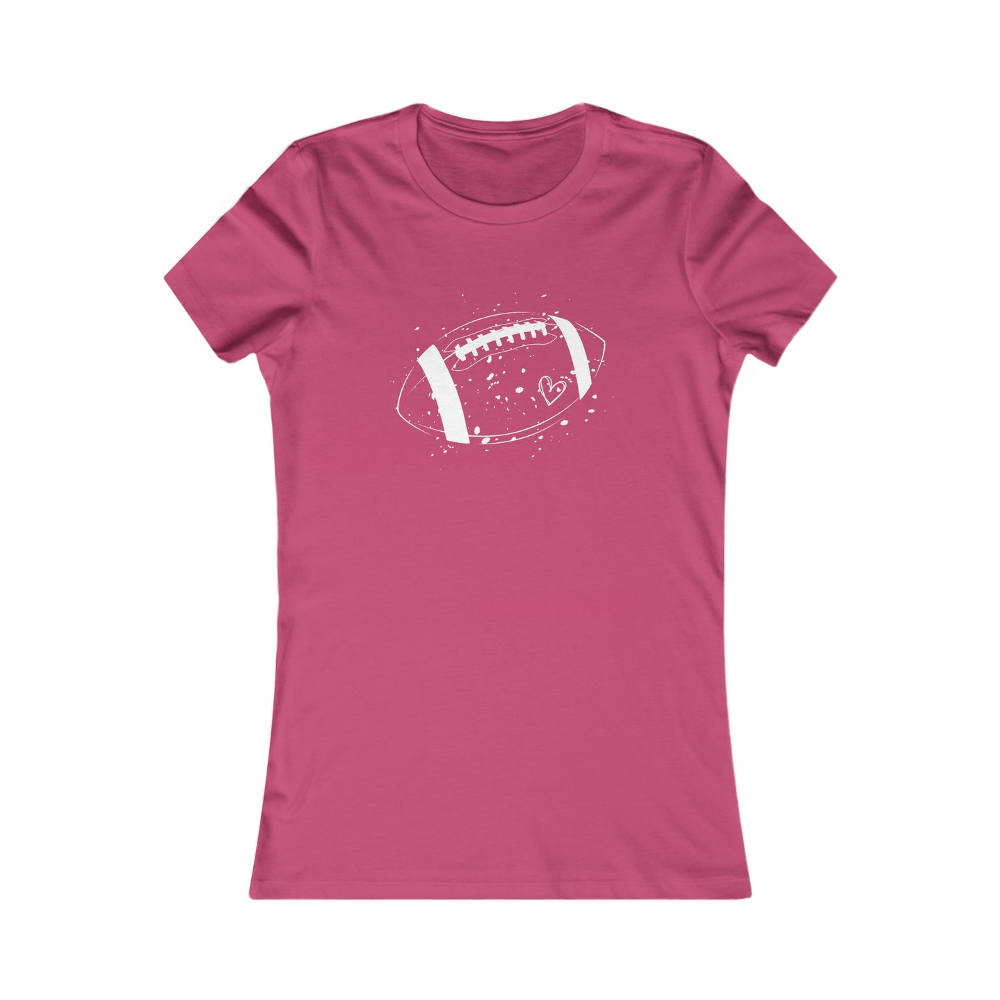 Football White Design Women's Favorite Tee
