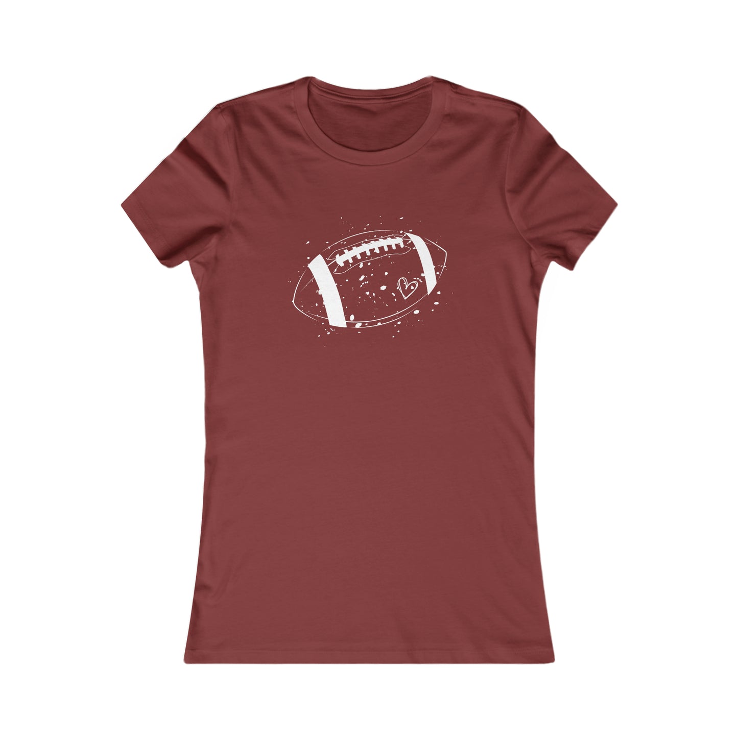Football White Design Women's Favorite Tee