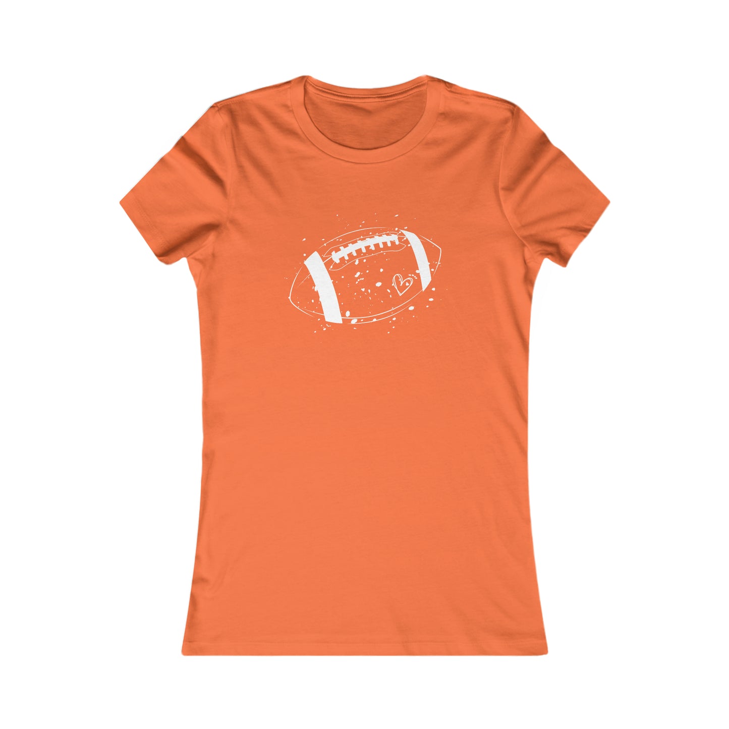 Football White Design Women's Favorite Tee