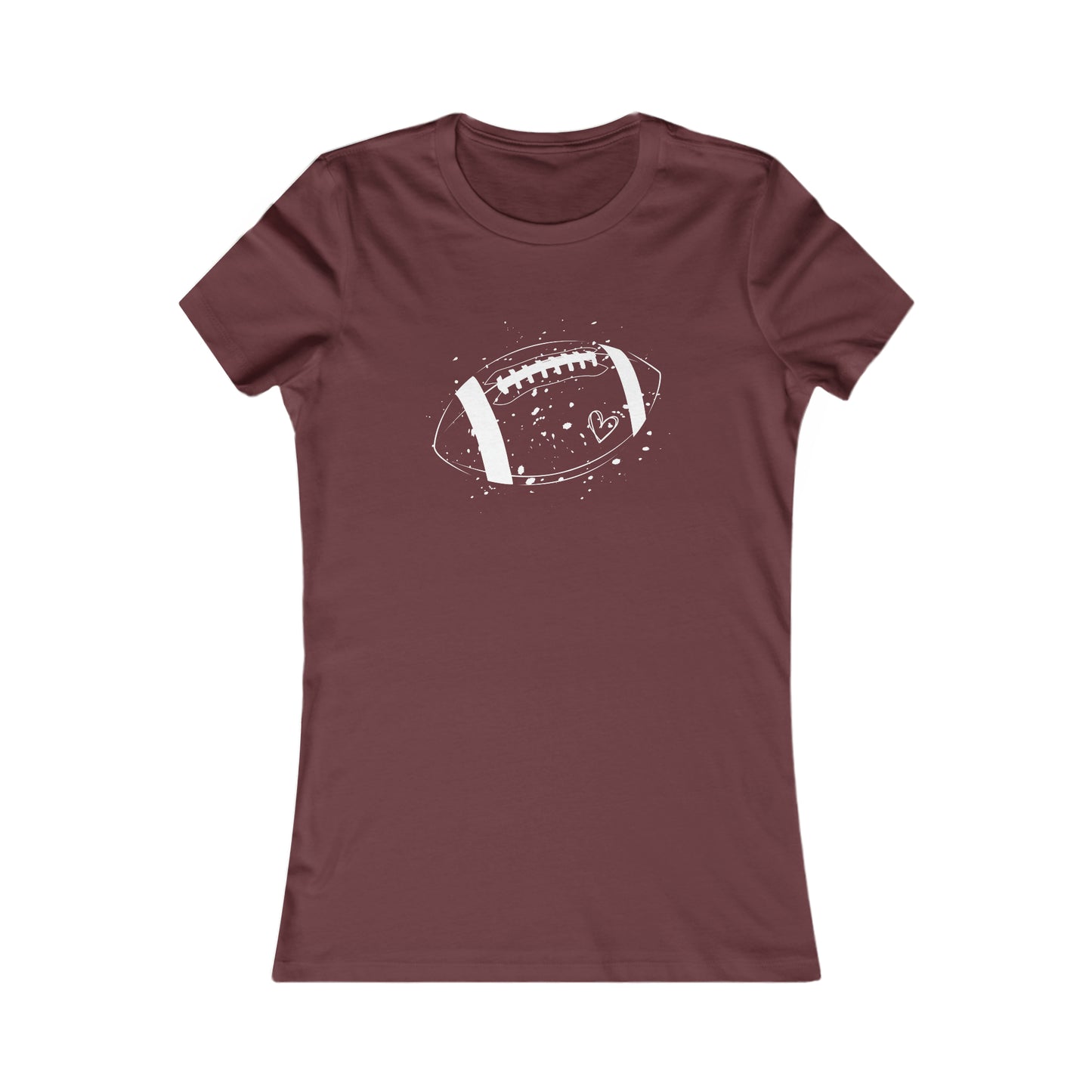 Football White Design Women's Favorite Tee