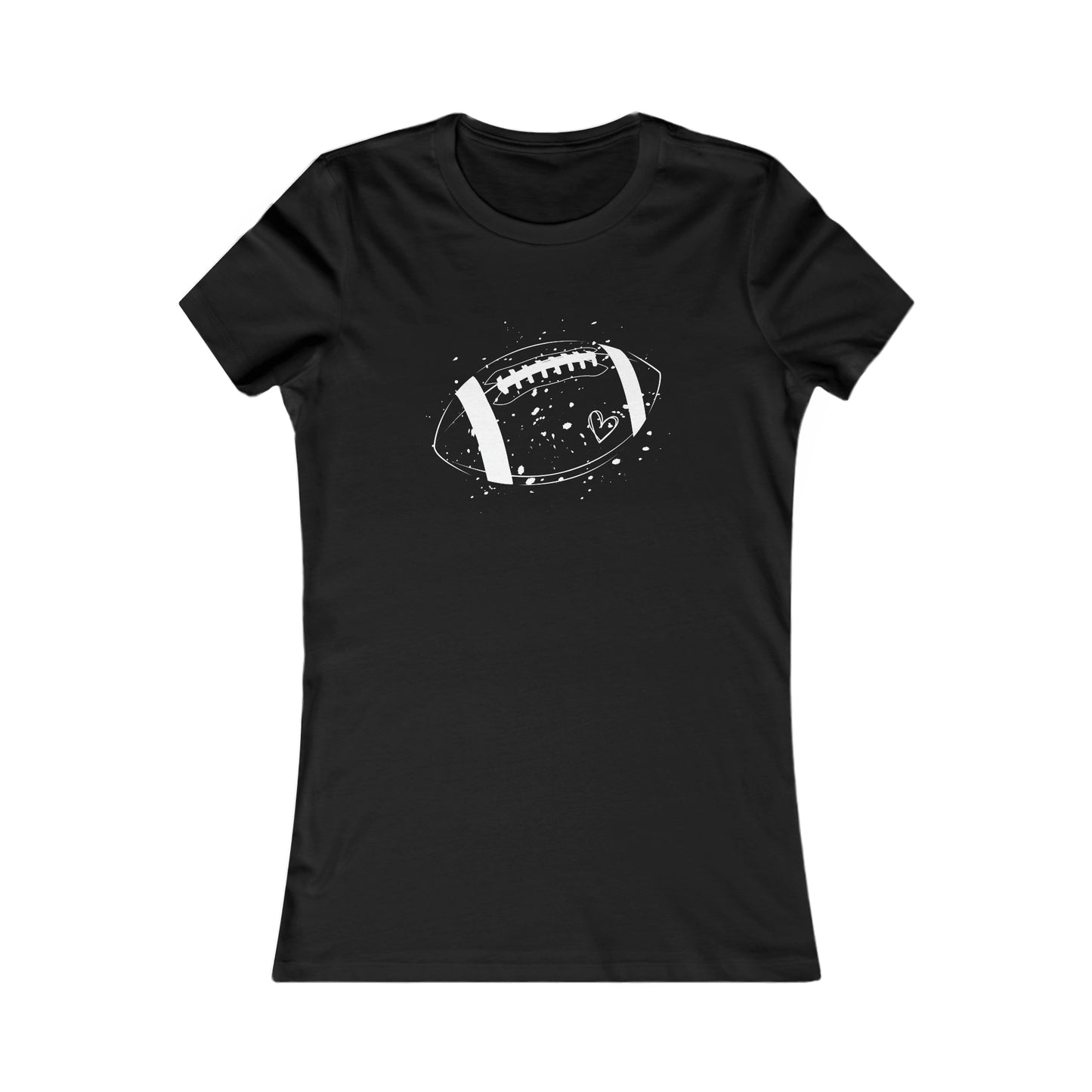 Football White Design Women's Favorite Tee