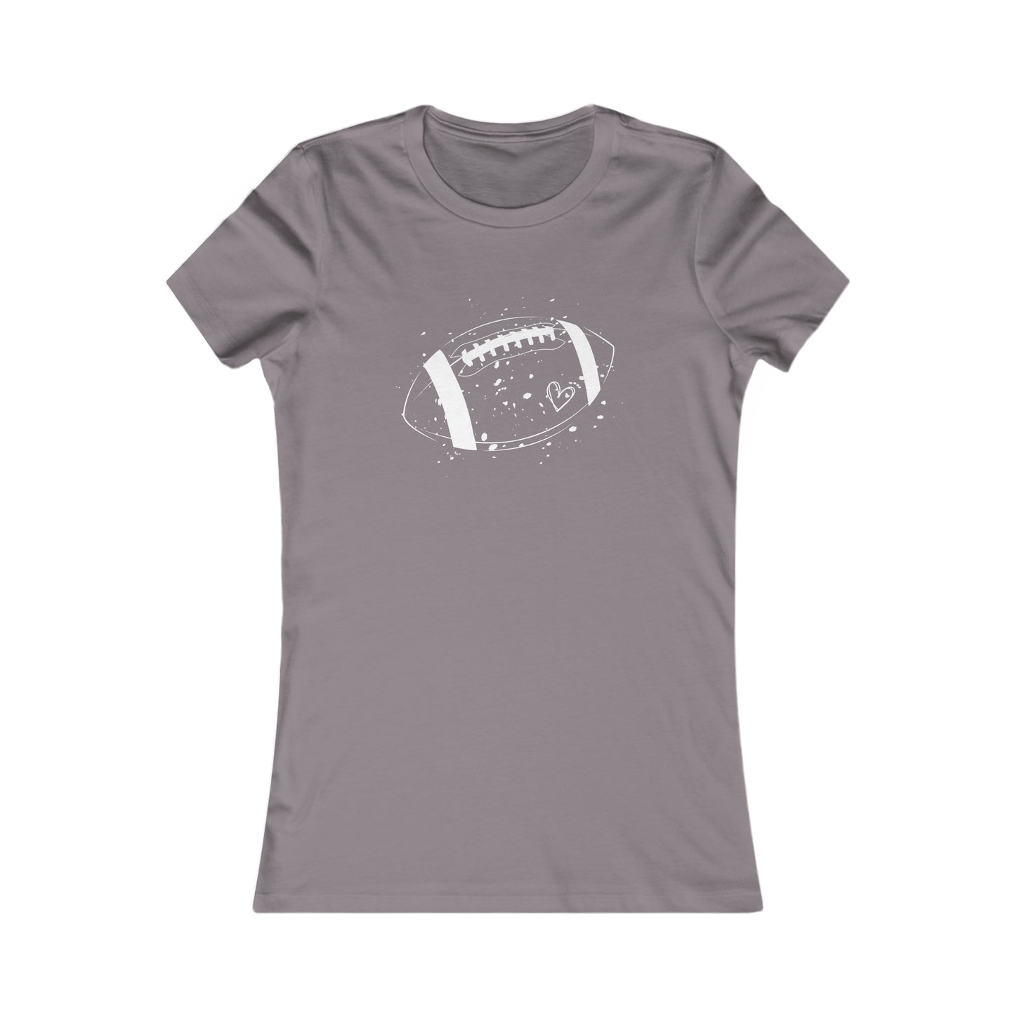 Football White Design Women's Favorite Tee