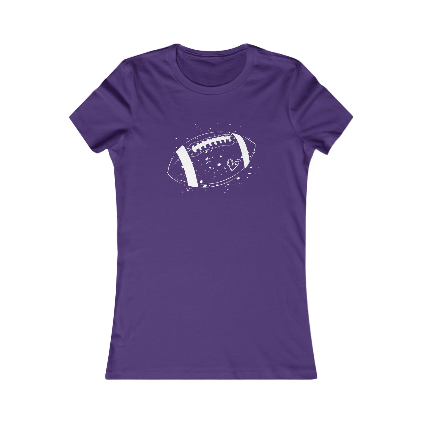 Football White Design Women's Favorite Tee