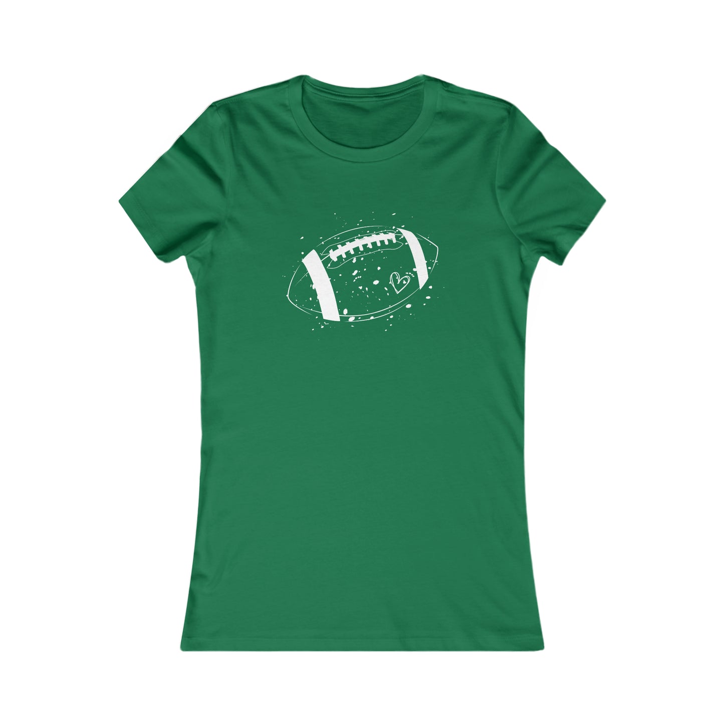 Football White Design Women's Favorite Tee