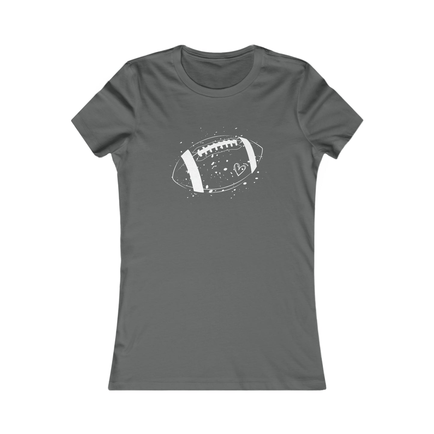 Football White Design Women's Favorite Tee