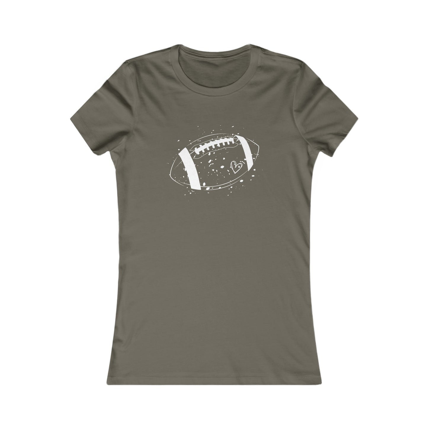 Football White Design Women's Favorite Tee