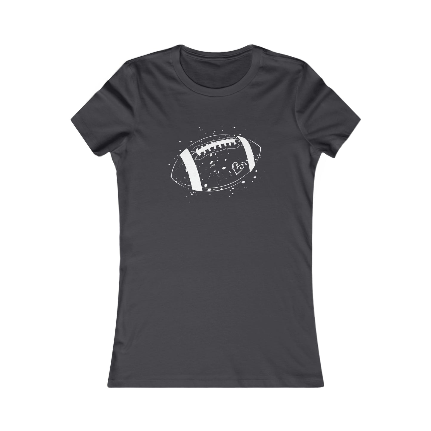 Football White Design Women's Favorite Tee