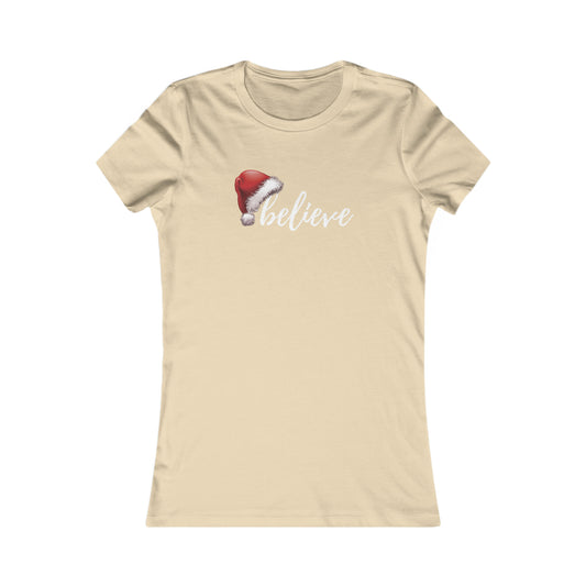 Believe in Santa Women's Favorite Tee