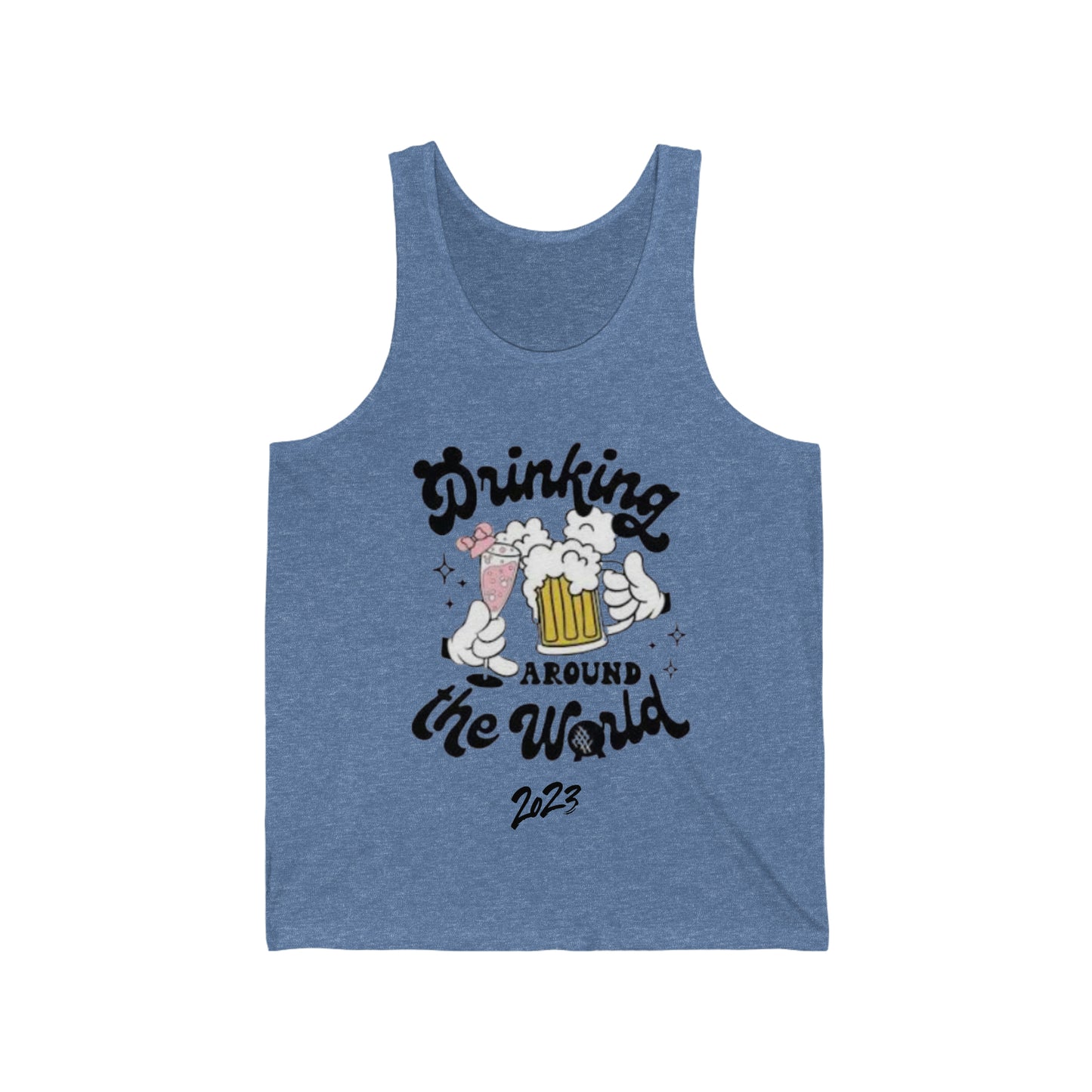 Epcot Drinking Around the World - Unisex Jersey Tank