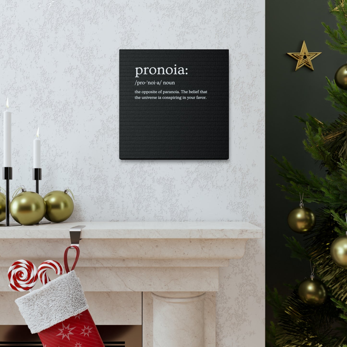 Pronoia - definition Canvas Gallery Wraps