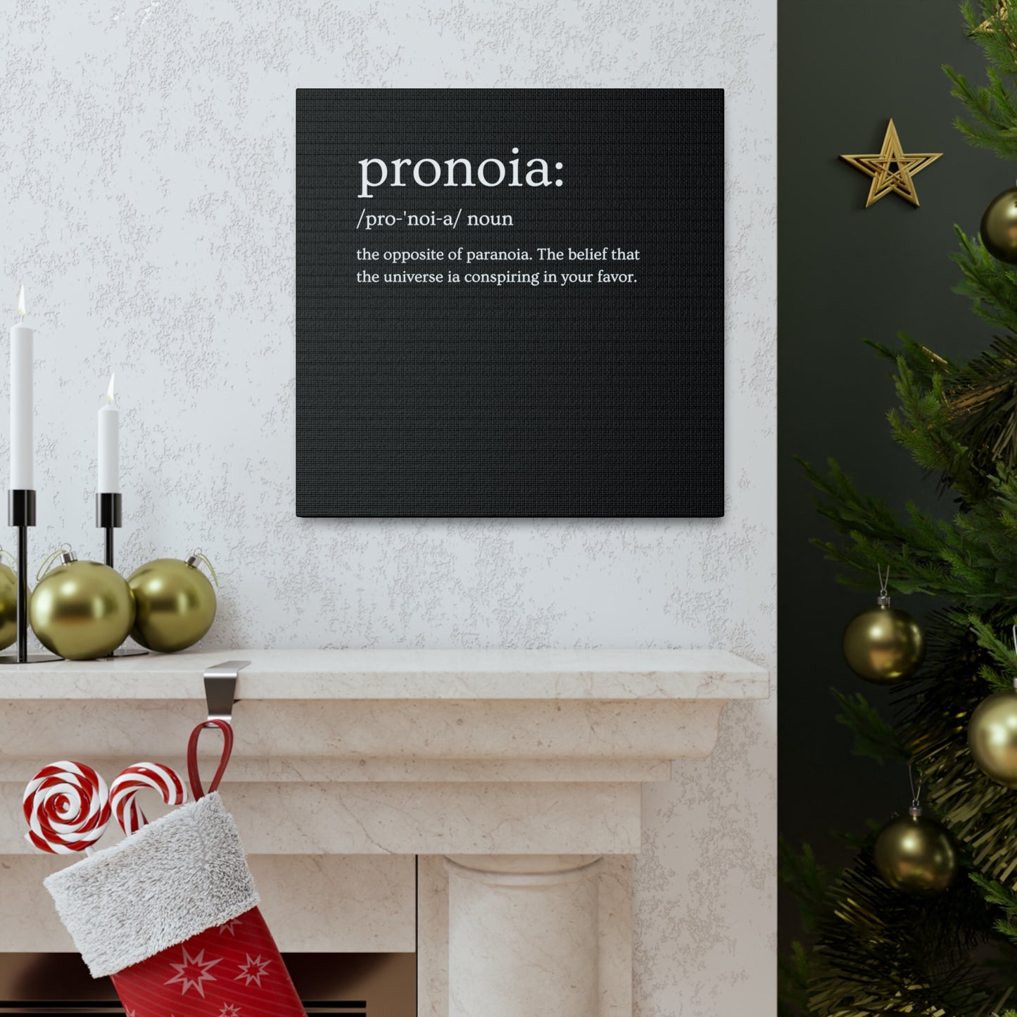 Pronoia - definition Canvas Gallery Wraps