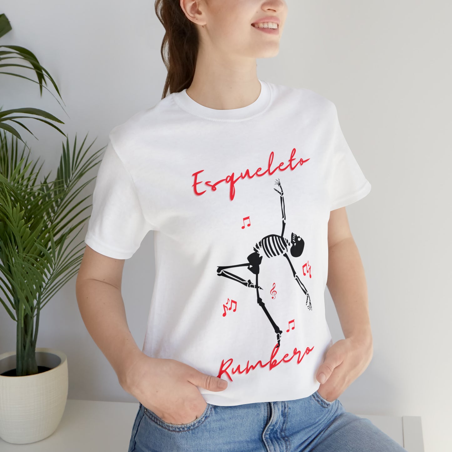 Esqueleto Rumbero Unisex Jersey Short Sleeve Tee