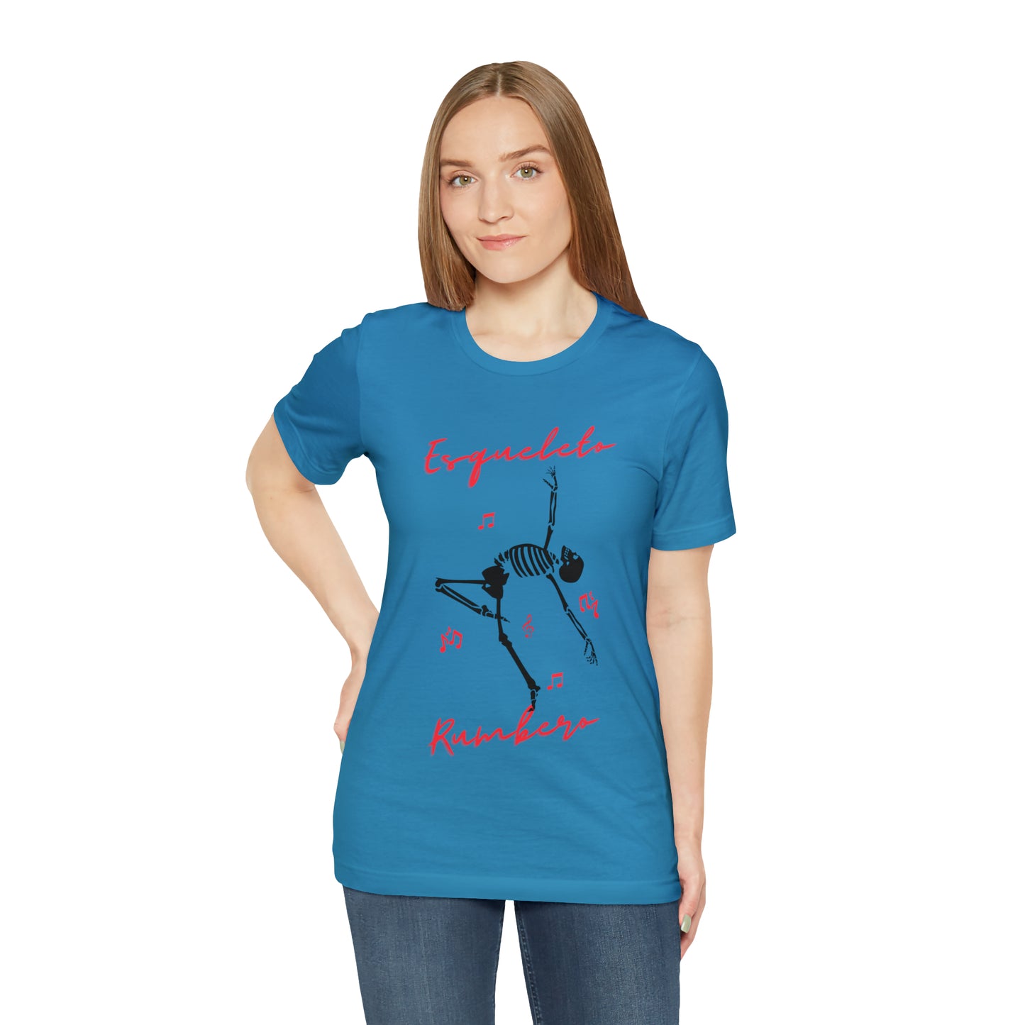 Esqueleto Rumbero Unisex Jersey Short Sleeve Tee