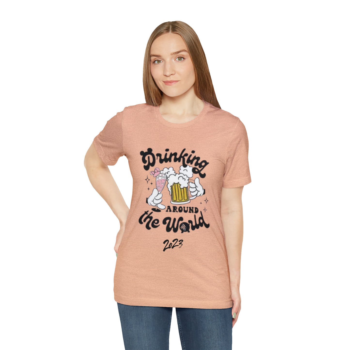 Epcot Drinking Around the World Unisex Jersey Short Sleeve Tee