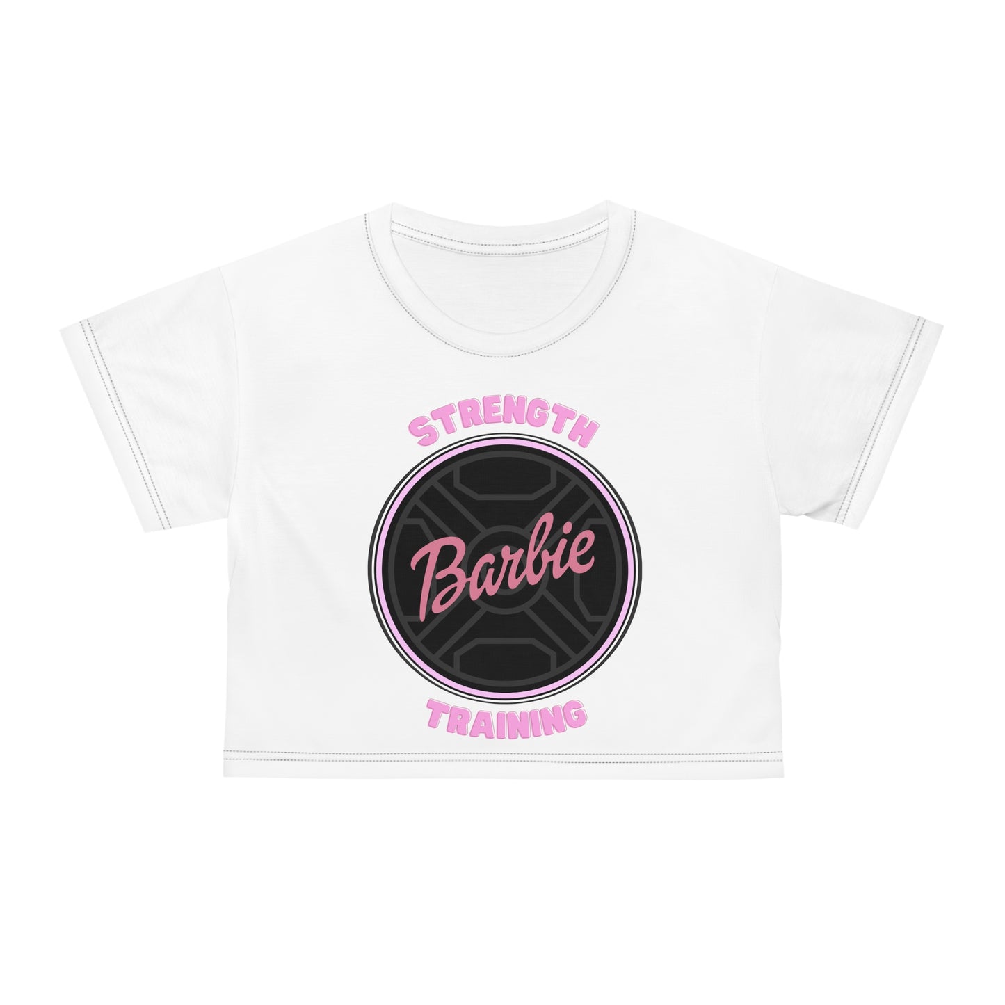 Strength Training Barbie Workout Crop Top