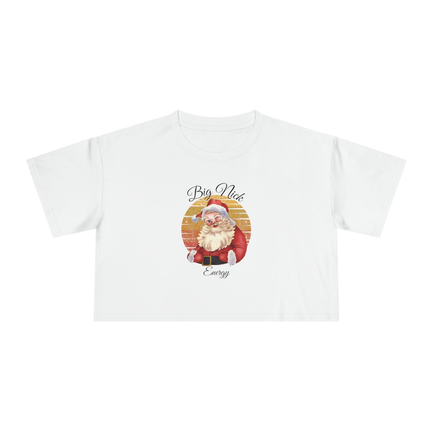 Big Nick Energy Women's Crop Christmas Tee