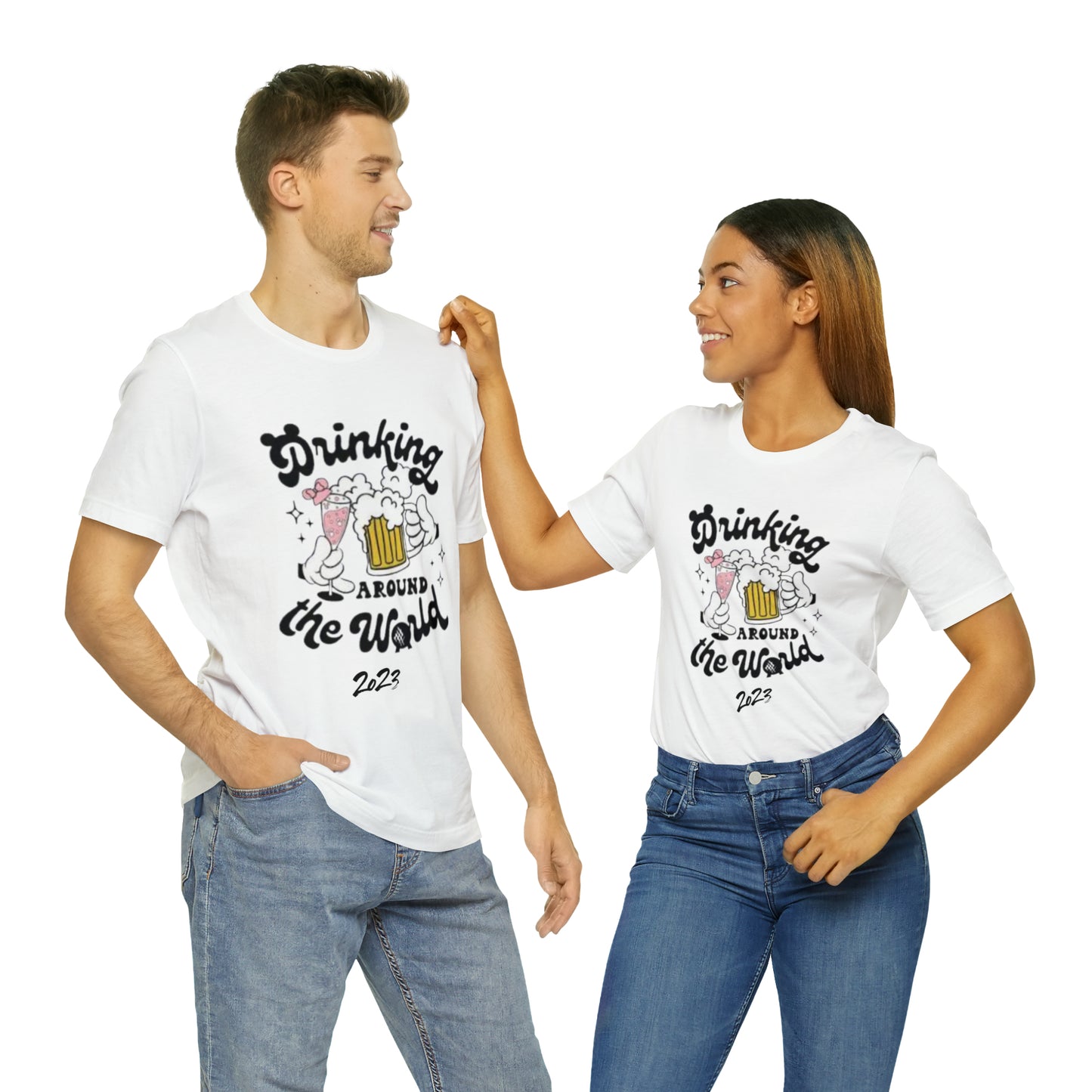 Epcot Drinking Around the World Unisex Jersey Short Sleeve Tee