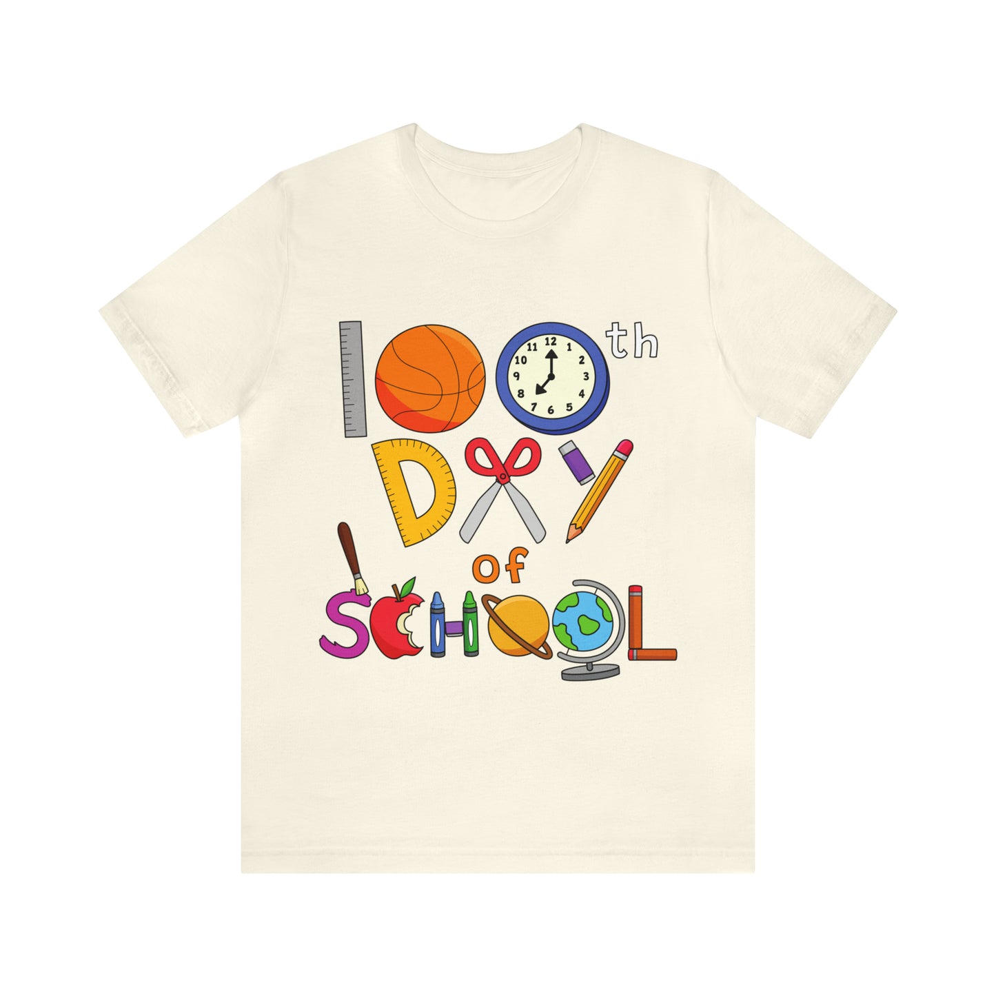 100th Day of School Teacher T- Shirt - Unisex Jersey Short Sleeve Tee