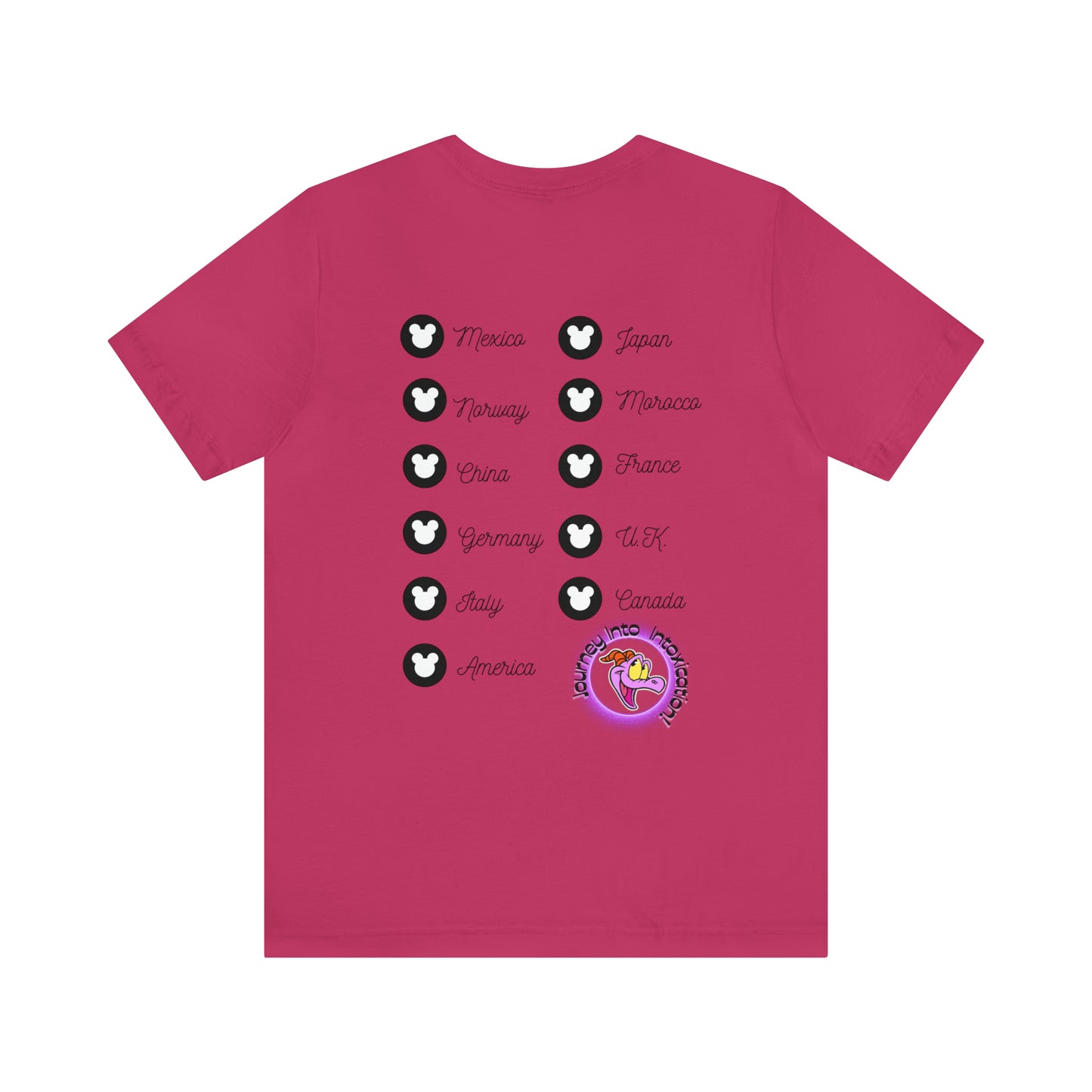 Epcot Drinking Around the World Unisex Jersey Short Sleeve Tee