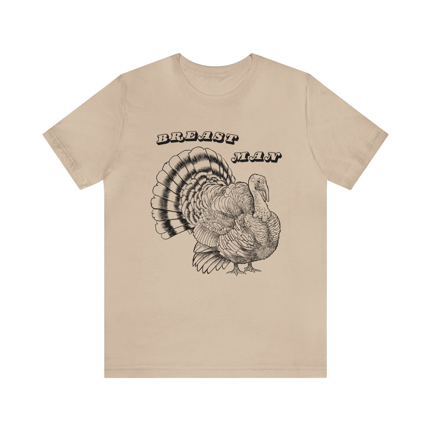 Breast Man. Thanksgiving Jersey Short Sleeve Tee