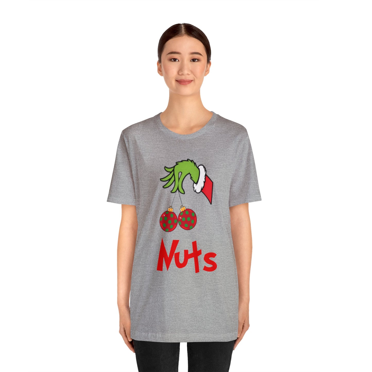 Grinch Couples Tshirt (Nuts) Unisex Jersey Short Sleeve Tee