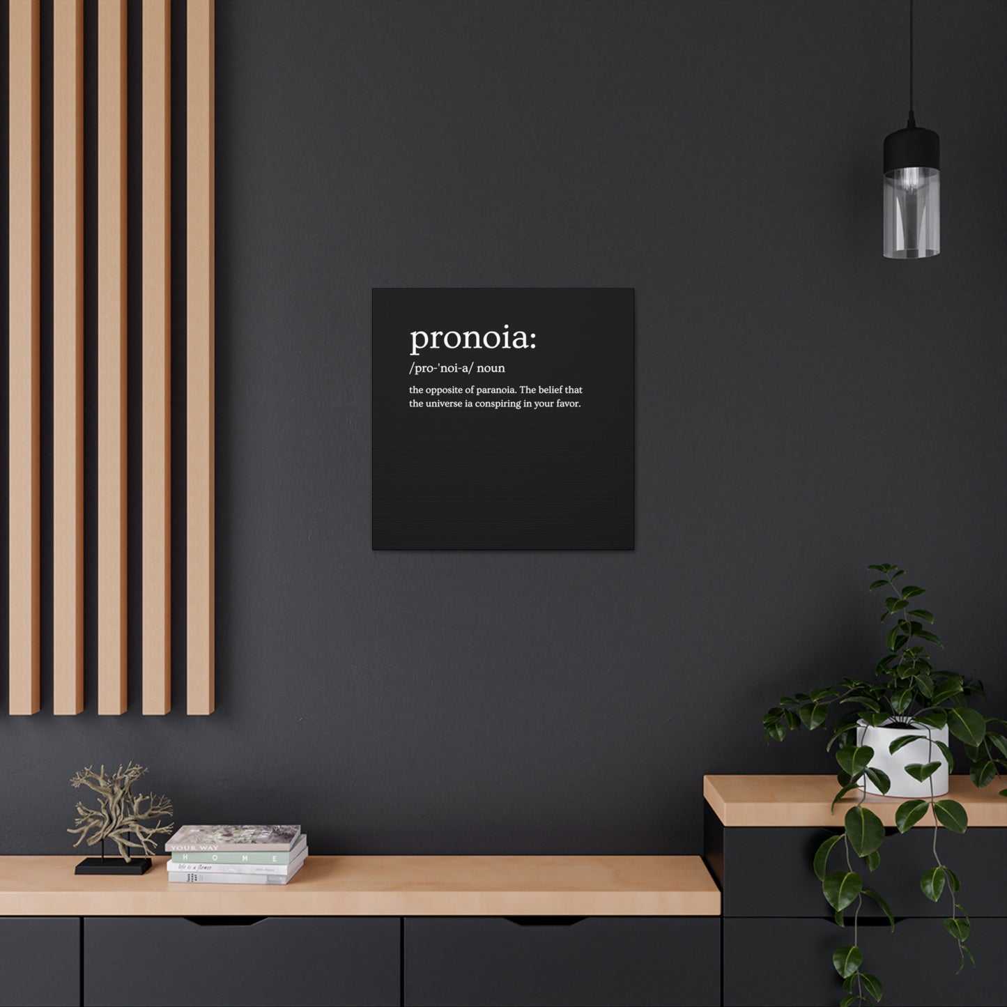 Pronoia - definition Canvas Gallery Wraps