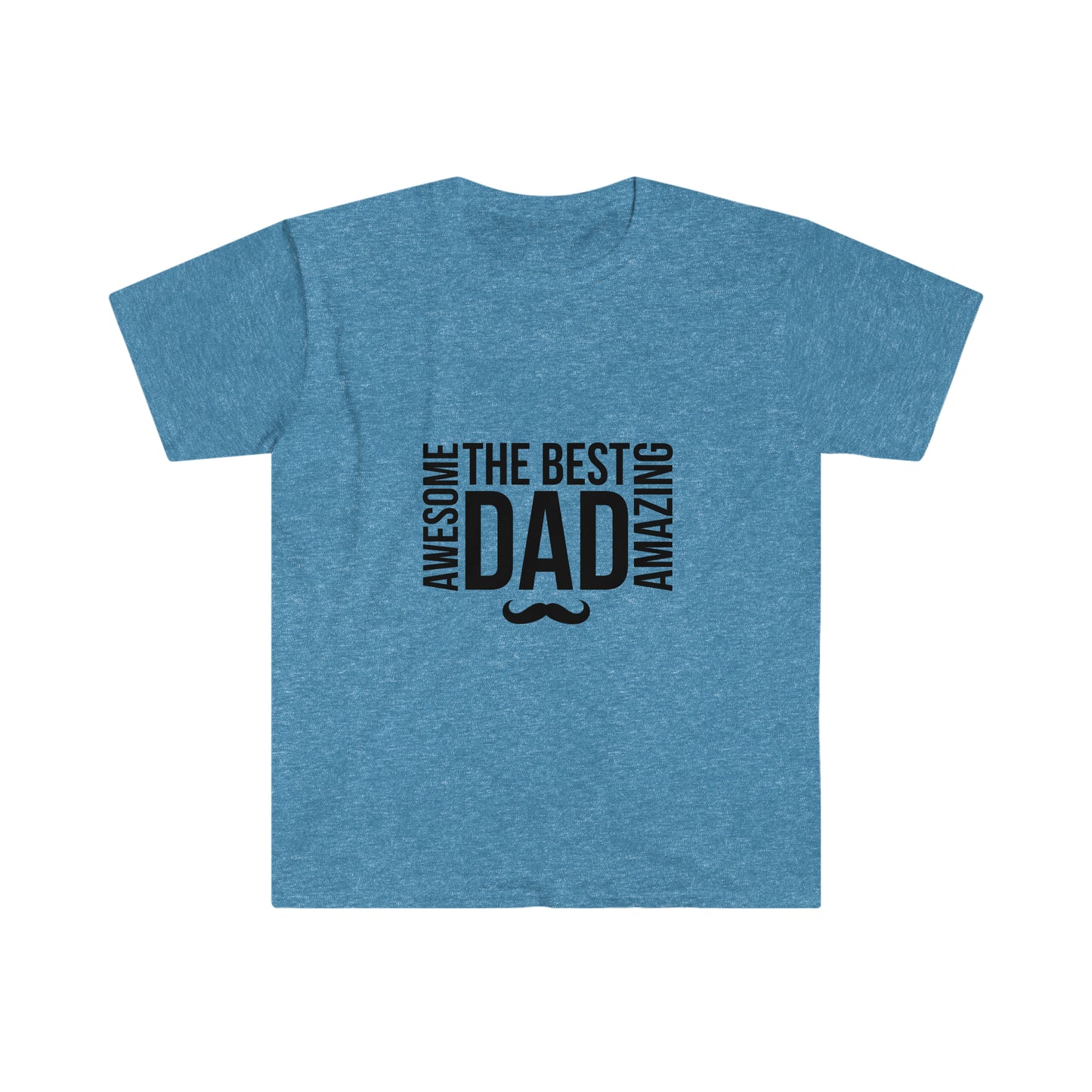 Fathers Day Shirt - The best dad. Unisex Softstyle T-Shirt