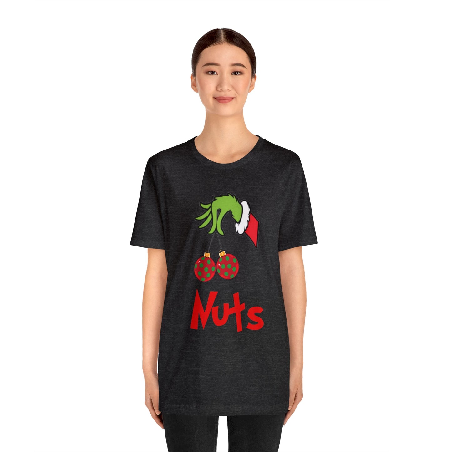 Grinch Couples Tshirt (Nuts) Unisex Jersey Short Sleeve Tee