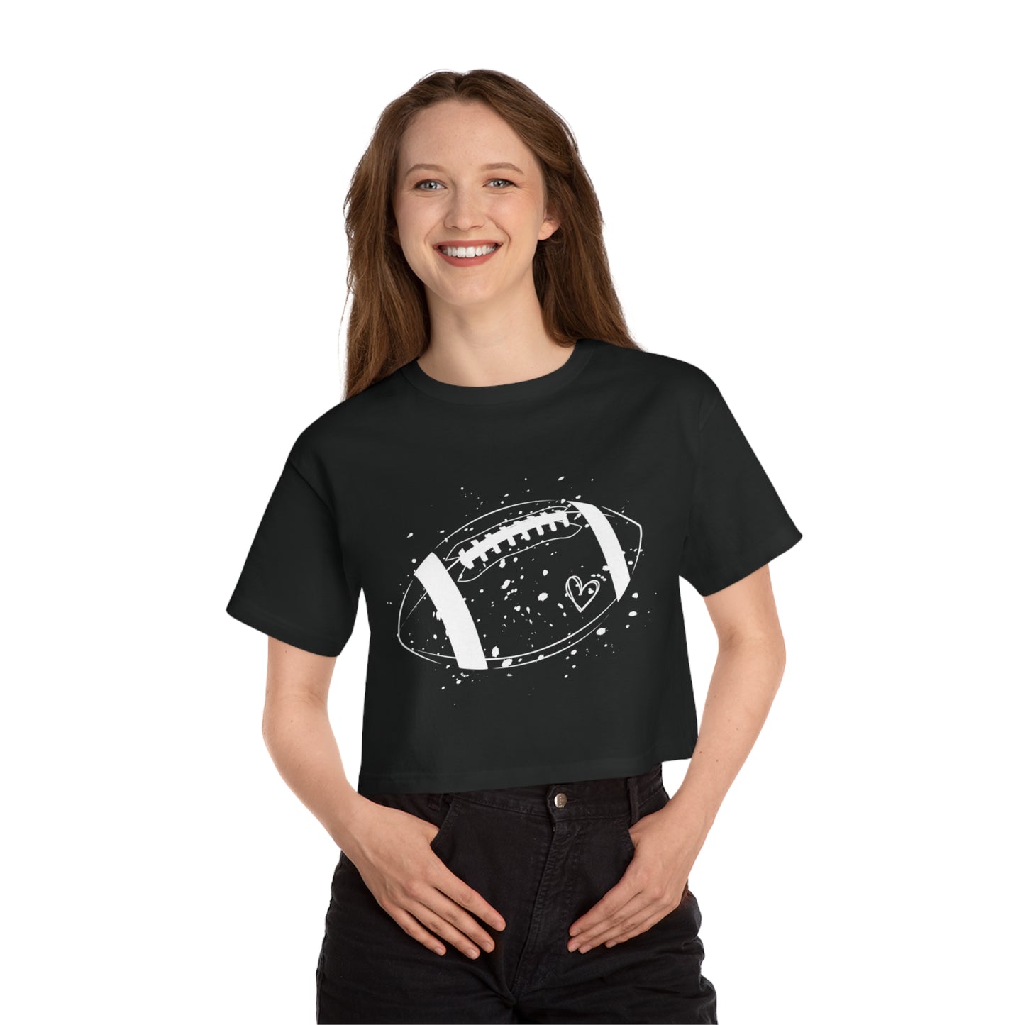Football Love Cropped Top
