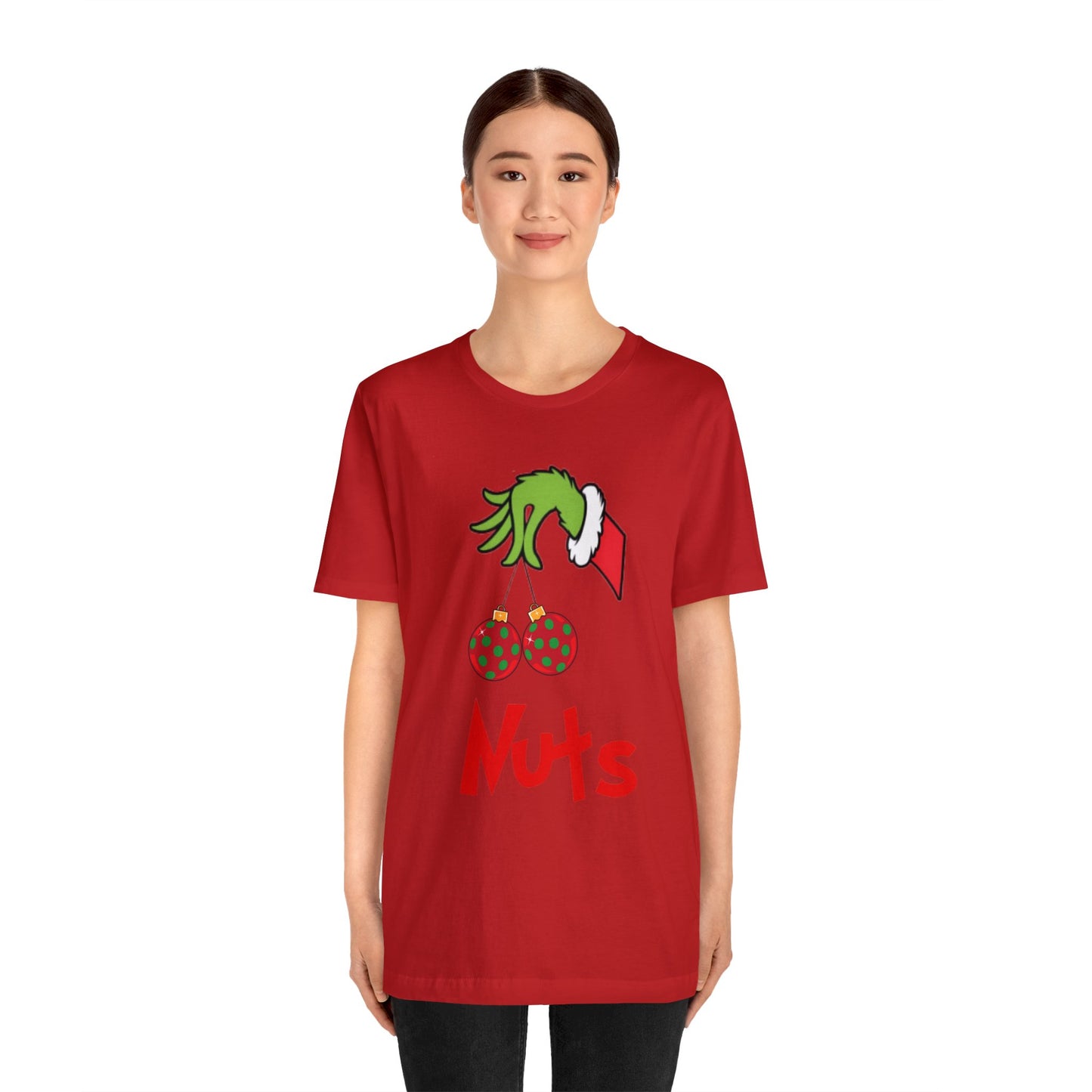Grinch Couples Tshirt (Nuts) Unisex Jersey Short Sleeve Tee