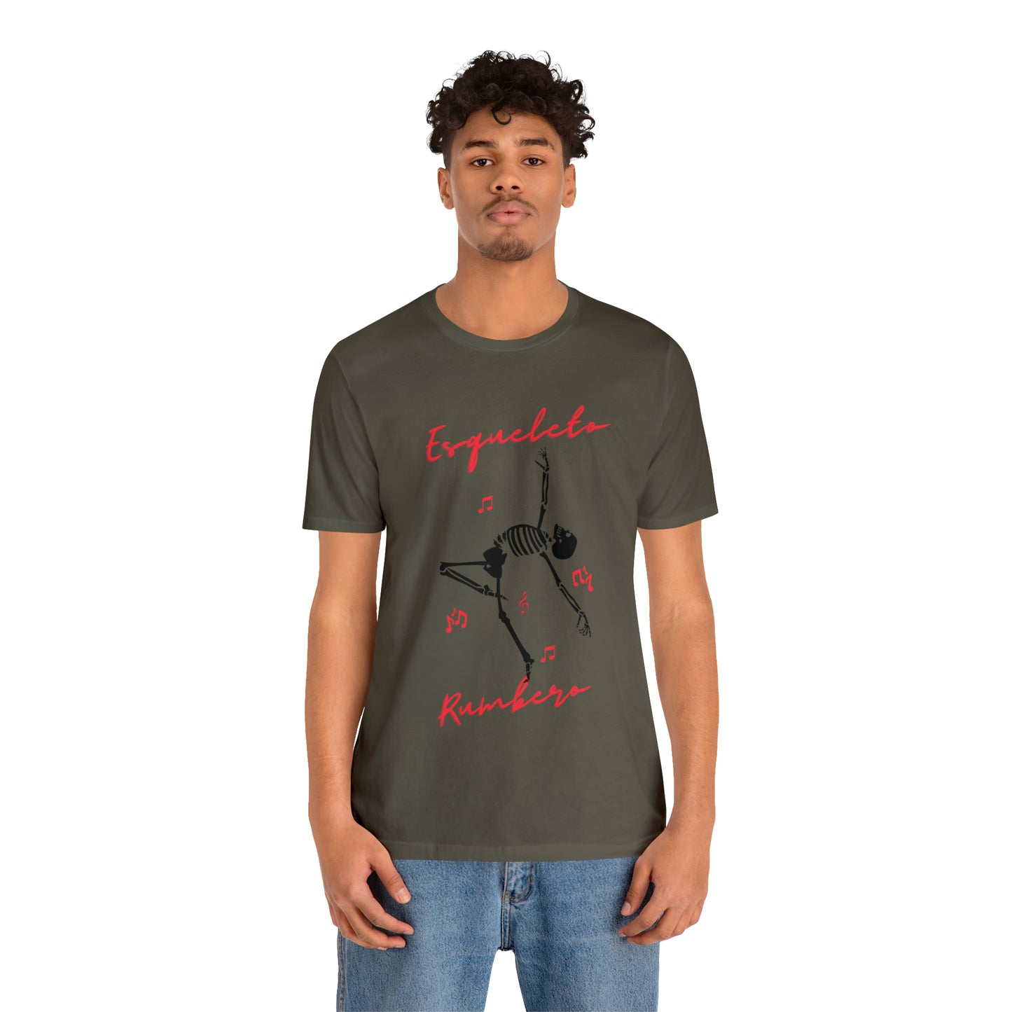 Esqueleto Rumbero Unisex Jersey Short Sleeve Tee