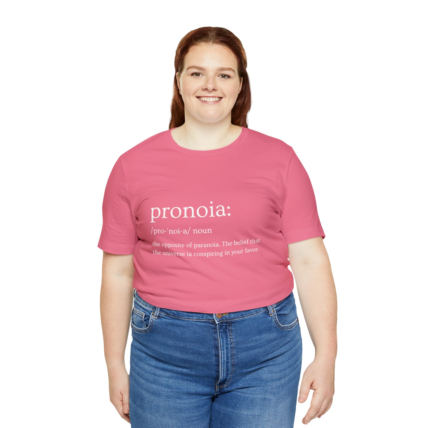 Pronoia Definition - Unisex Jersey Short Sleeve Tee