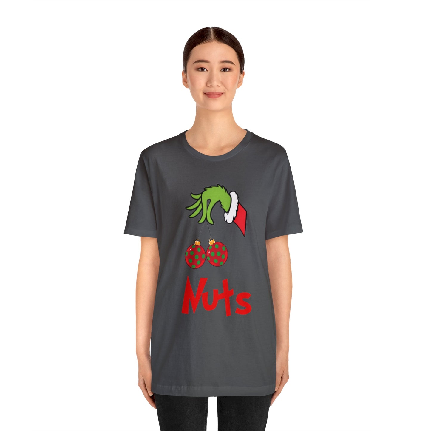 Grinch Couples Tshirt (Nuts) Unisex Jersey Short Sleeve Tee