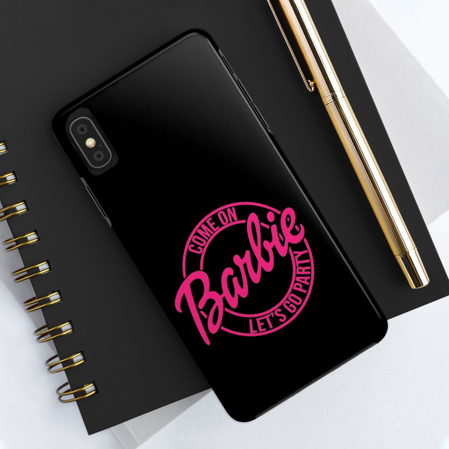 Come on Barbie Lets Go Party Black Tough Phone Case