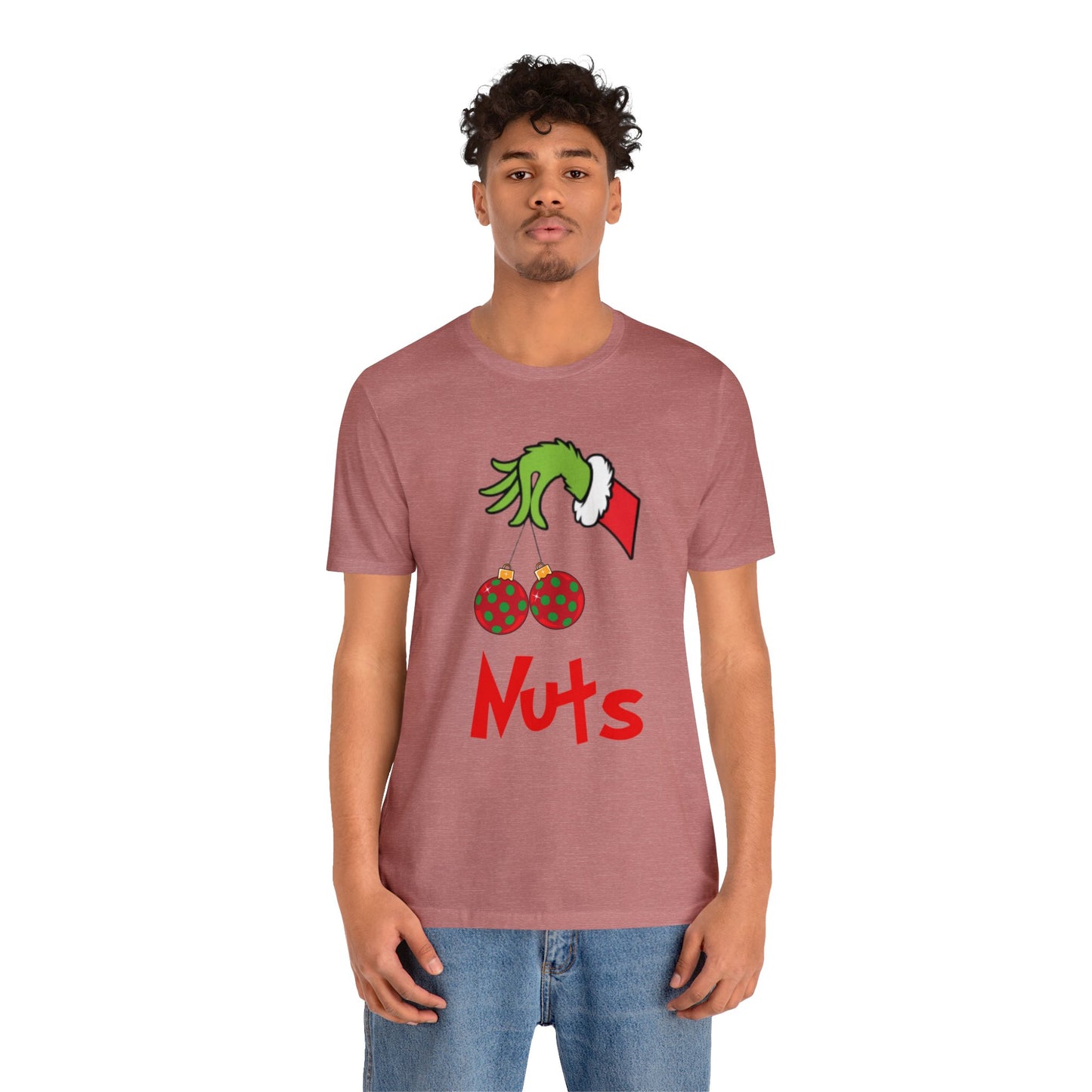 Grinch Couples Tshirt (Nuts) Unisex Jersey Short Sleeve Tee