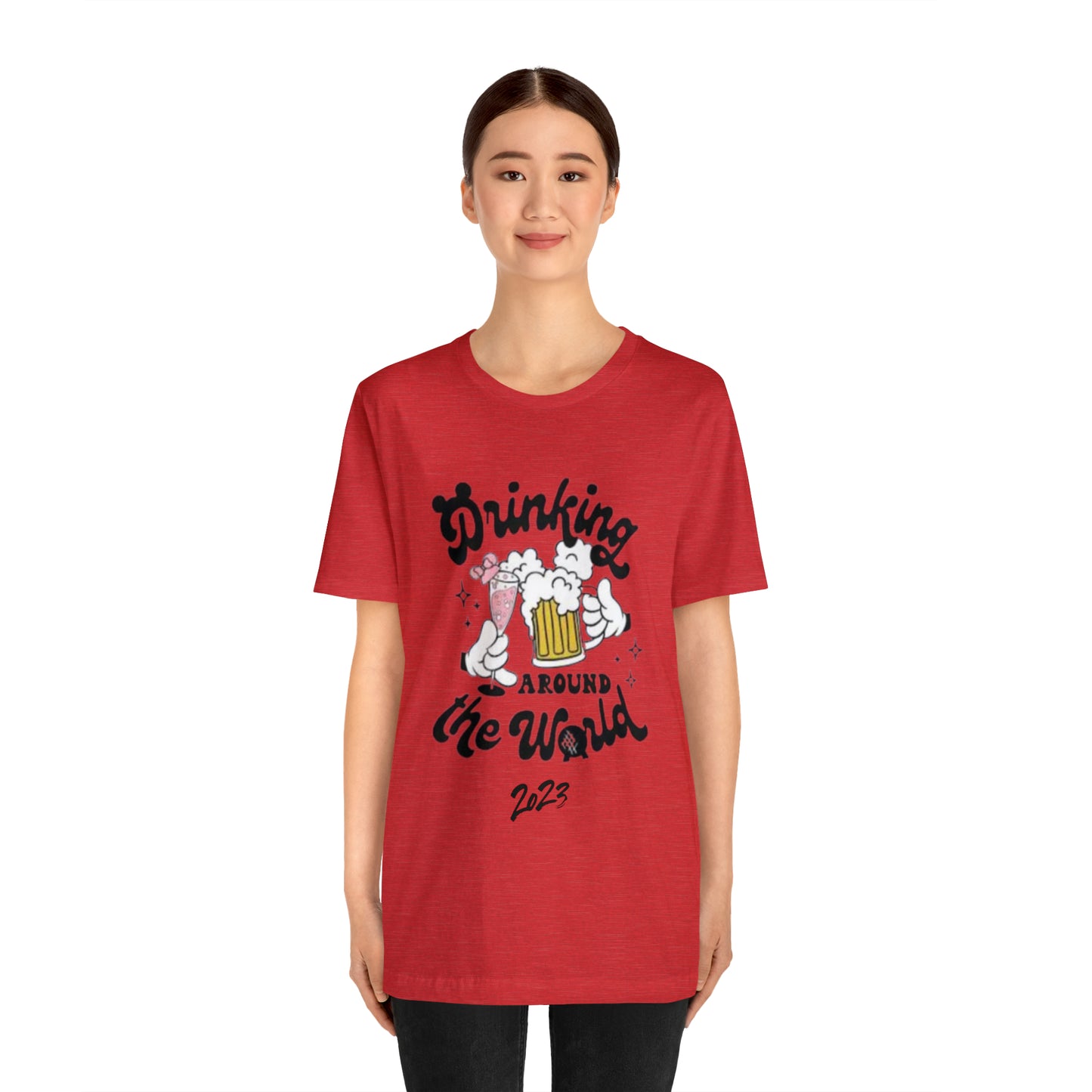 Epcot Drinking Around the World Unisex Jersey Short Sleeve Tee
